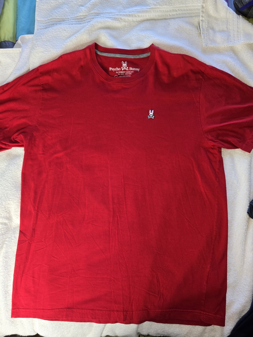 Psycho Bunny Red Short Sleeve Crewneck Tee Size 8